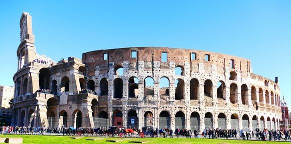 The Colosseum in Rome, Italy