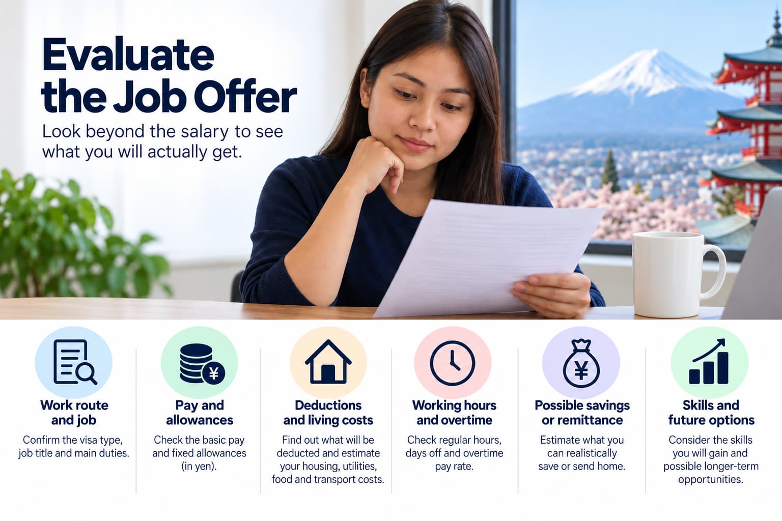 Checklist for evaluating a Japan job offer beyond the advertised salary