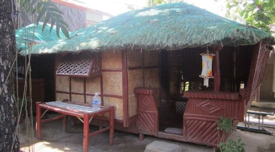 Small nipa hut opposite the grilling area, La Primavera Beach Resort, Matabungkay Batangas.